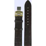 Tissot - Leder Le Locle Lederband Braun 19/18mm T600013404 - alligator-prägung,braun,rind