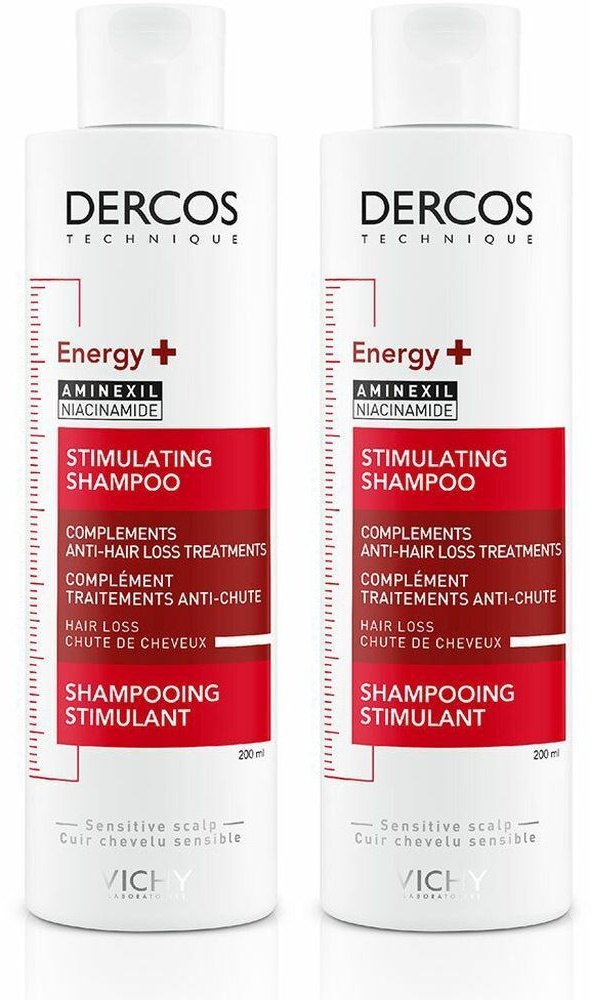 VICHY Dercos Technique Shampooing Energy+ 2x200 ml shampooing