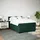 vidaXL Boxspringbett 140 x 200 cm Dunkelgrün