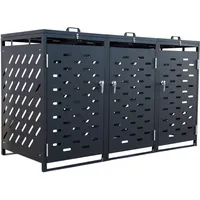 Estexo Mülltonnenbox 3 Türen 120 x 80 x 110