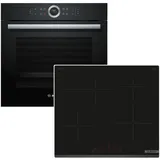 Bosch Backofen-Set NEU EcoClean 4D-Heißluft + Induktionskochfeld tlw. Facette autark 60cm