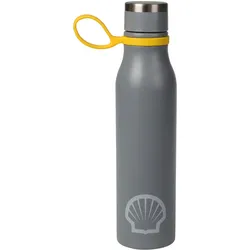 Isolierflasche aus lebensmittelechten Edelstahl, 500ml, Für Arbeit und Freizeit, hält 6 Stunden warm oder kalt, Tragering