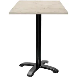 Restootab Stehtisch 60x60cm - Modell Bazila marmor yule