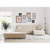 Domo Collection Treviso viele Bezüge, auch in Cord, Schlafsofa, B/T/H: 267/80/83 cm«, beige