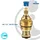 tecuro Universal Ventiloberteil 1/2 Zoll Rückflussverhinderer Gold