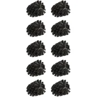 Wenko Bürstenkopf Ersatz Schwarz 10er Set