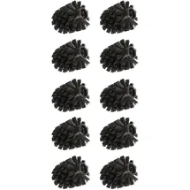 Wenko Bürstenkopf Ersatz Schwarz 10er Set