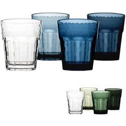BO-CAMP Camping Gläser 4er Set Mix&Match Reise Trinkglas Wasser Wein Glas 200 ml Farbe: Grün