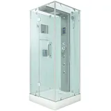 Komplettdusche D38-10L0 EC Fertigdusche 90x90 cm