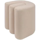 ATMOSPHERA CREATEUR D'INTERIEUR Samtpouf 39,5 x 40,5 x 39,5 cm Beige