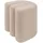 ATMOSPHERA CREATEUR D'INTERIEUR Samtpouf 39,5 x 40,5 x 39,5 cm Beige