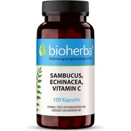 Bioherba Sambucus Echinacea Vitamin C Kapseln 100 St.