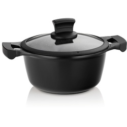 Kochtopf Stella Nova Aluguss schwarz 10,5cm 20,0cmØ 2,2l