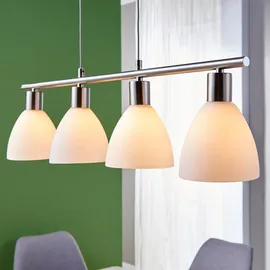 LINDBY Simeon 4-flg. dimmbar 72,5 cm Glas/Metall