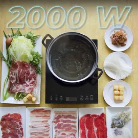 Cecotec Tragbares Induktionskochfeld Induktionsplatte Full Magma Slim