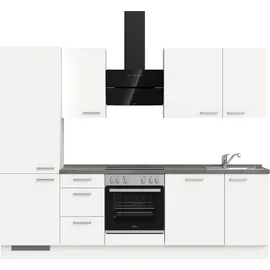 Nobilia Küchenzeile Touch II 270 cm weiß