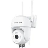 ieGeek Überwachungskamera 6MP überwachungskamera außen 360 Grad PTZ Wlan IP Kamera Outdoor (Aussen, Außen, AuBenbereich, Farbe nachtsicht,2-Wege-Audio,IP66, H.265/H.264,mit Alexa, Auto-Tracking & 8-facher Digitalzoom,Echtzeit-APP-Benachrichtigung, TF-Kartenspeicherung)