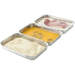 Haushalt International Panier Set 3-tlg. aus Edelstahl