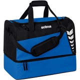 Erima Six Wings Sporttasche mit Bodenfach, New royal/schwarz, M