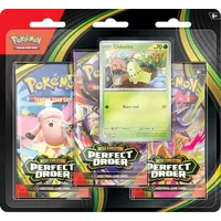 Pokémon TCG: Mega Evolution – Perfect Order Dreierpack (1 Folien-Promo-Karte & 3 Booster-Packs)