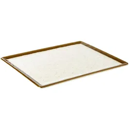 APS Serviergeschirr, Tablett Stone Art, 32,5 x 26,5 cm, Höhe 1,5 cm, Melamin, Creme/weiß