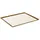 APS Serviergeschirr, Tablett Stone Art, 32,5 x 26,5 cm, Höhe 1,5 cm, Melamin, Creme/weiß