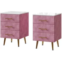 Vichy Vicco Nachttisch, Velia, Rosa, 41 x 62 cm