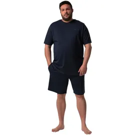 Men Plus by Happy Size Pyjama kurz Blau/Schwarz XL