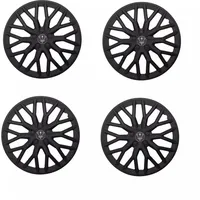 Radkappen 14 Zoll schwarz Radzierblenden 4er-Set - Universal Radblenden - Radblenden für Stahlfelgen - Zierkappen Frost und Waschstraßensichere Felgenabdeckung (14 Zoll)