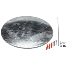 Proregal Bodenronde für klassischen Standascher HxBxT 0,2x44x44cm | Stahlblech Grau