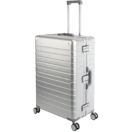 TRAVELHOUSE Oslo 4-Rollen 75 cm / 102 l silber/rot/grau/schwarz