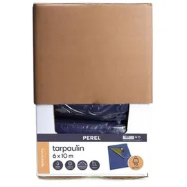 Perel Abdeckplane 6 x 10 m Blau