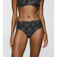 Triumph Wild Iris Florale Hochgeschnittener Slip Grau