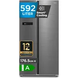 Midea MDRS791MYA46 Side-by-Side (592 l, 1793 mm hoch, Edelstahl)