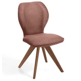 Niehoff Sitzmöbel Colorado Trend-Line Design-Stuhl Wild-Nussbaum/Polyester - 180° drehbar Nirvana braun