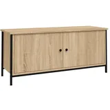 vidaXL TV-Schrank mit Türen 102x35x45 cm Braun Holzwerkstoff