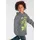 Kidsworld Kapuzensweatshirt "DINO", Jungen, Gr. 104/110, grau (anthrazit), angeraute Sweatware, Obermaterial: 100% Baumwolle.