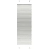 vidaXL Plissee Hellgrau 40x100 cm Stoffbreite 39,4 cm Polyester