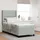 vidaXL Boxspringbett 100 x 200 cm Hellgrau