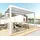 Mendler Pergola MCW-L46 Weiß 11 cm Alu-Gestell 3 x 3 m