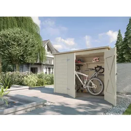 Weka Fahrradbox 205 cm x 84 cm beige