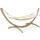 konsimo® CORRELO Hängematte mit Gestell 200 x 100 cm Braun
