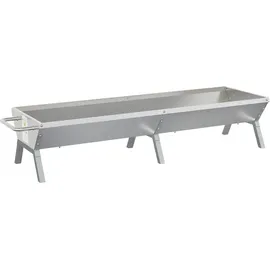 vidaXL Grill Silbern 158x42x31 cm