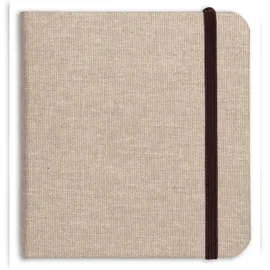 Clairefontaine Reisealbum Goldine Leinen, 32 Blatt 180g, - Natur 96102C