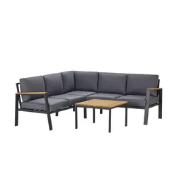 a casa mia Lounge-Set  Boston ¦ grau