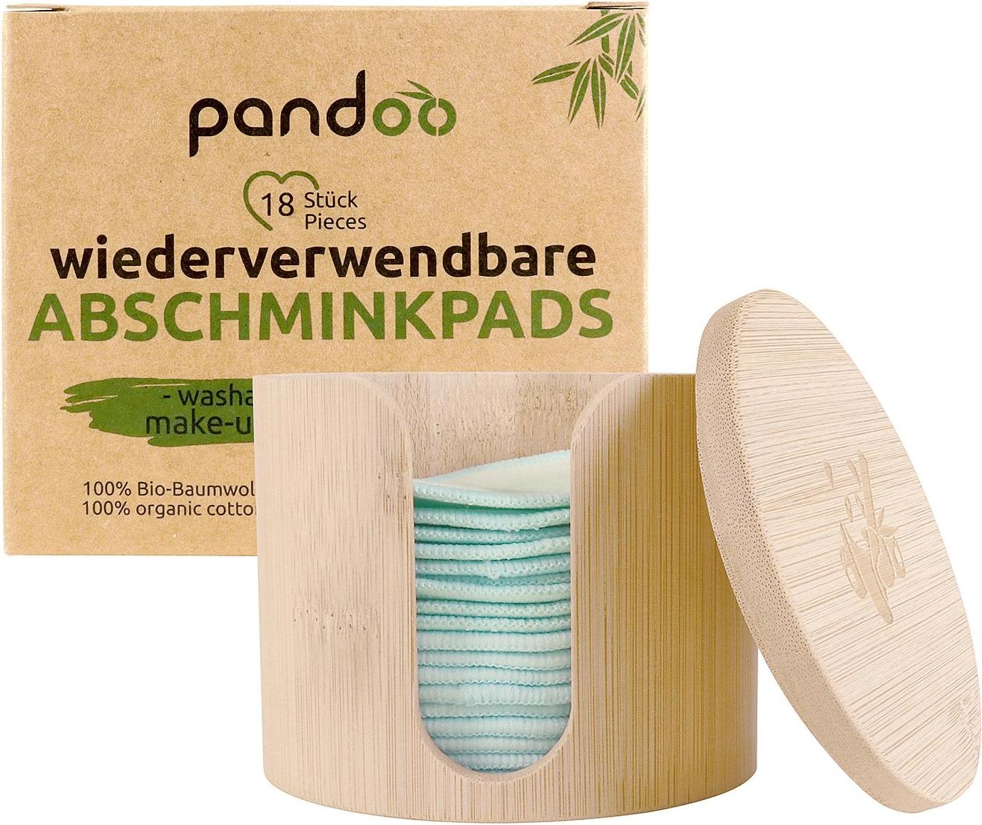 Pandoo, Wattestäbchen + Wattepads, Abschminkpads