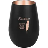 der-porzellan-laden Windlicht Du fehlst 0 g Schwarz/Bronze