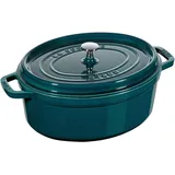 Staub Cocotte 31 cm oval la-mer