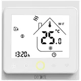 Decdeal Intelligentes Raumthermostat mit App-Steuerung,kompatibel mit Alexa/Google Home Boiler Wasser/Gas für Haus - 5A WiFi Weiß