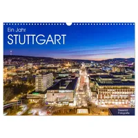 Calvendo Ein Jahr STUTTGART (Wandkalender 2026 DIN A3 quer),